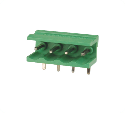 right angle 5.08mm male pluggable terminal block