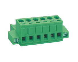 Horizontal Pluggable PCB Terminal Blocks with Screw Flanges