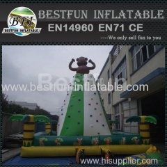 popular monkey inflatable rock climbing for kids