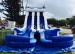 Giant double water slide with pool