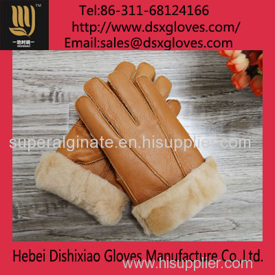 Men Winter Sheepskin Gloves