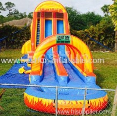 Inflatable Waterslide Fire Ball Long slide