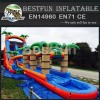 Inflatable Waterslide Red Tropical Long