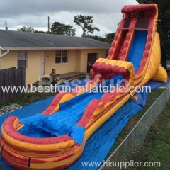 inflatable waterslide extreme fire ball long slide