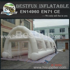 Clear inflatable tunnel tent