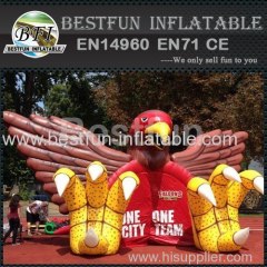 Large eagle inflatable tunnel for sport