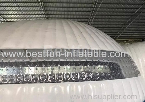 Giant air sealed clear inflatable tent for event