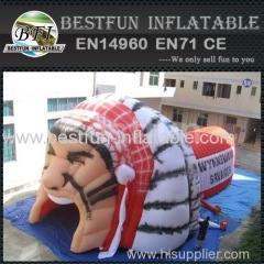 Commerical inflatable warrior tunnel