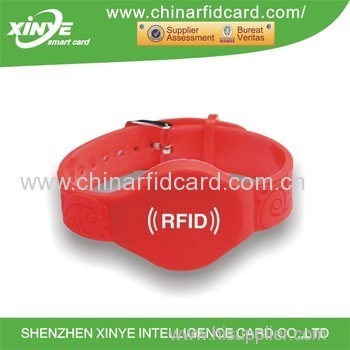 HF rfid silicone wristband