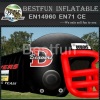 adults commercial inflatable football helmet tunnel