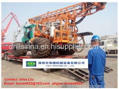 Truck mounted drilling rig for shothole seismic drillign