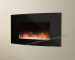 35" Wall mounted electric fireplace with crystal