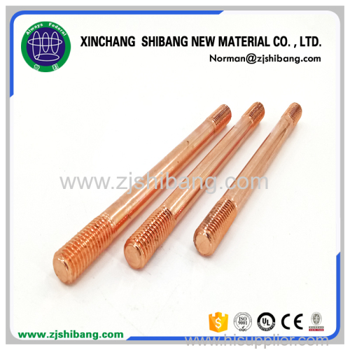 Pure Threaded Copper Clad Steel Ground Rod