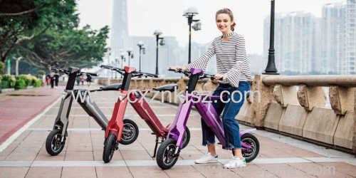 Foldable Electric Scooter Folding Electric Bicycle Adult Lithium Battery Electric Bike With Aluminum Alloy Body