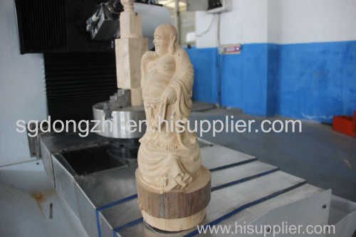 XL-8050 5 Axis wood cylinder engraving CNC routers machine jinan