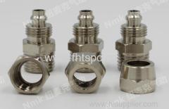 Quick twist through connection brass fittings