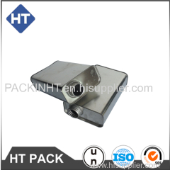 engine oil square tin can with plastic cap