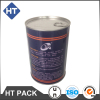 round engine oil tin can with easy open lid