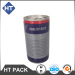 round engine oil tin can with easy open lid