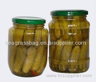 Gherkins in drum (canned cucumber)