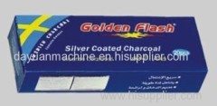 Silver coated charcoal for hookah and shisha