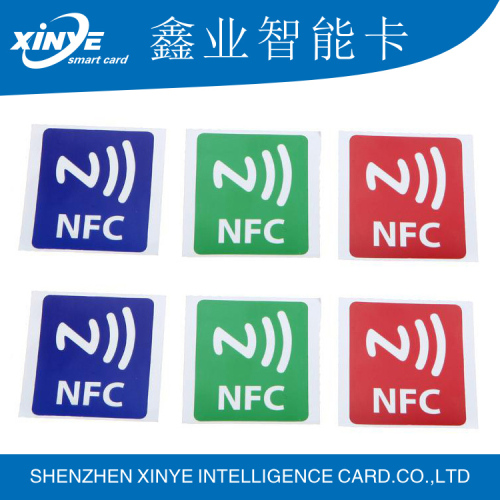 manufacture Ntag213/215/216 rfid anti metal nfc tag with 3M sticker rewritable rfid nfc pvc sticker on metal