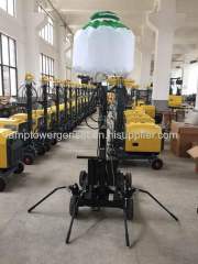 2*1000KW balloon light moon lunar lamp metal halide mobile light tower generator