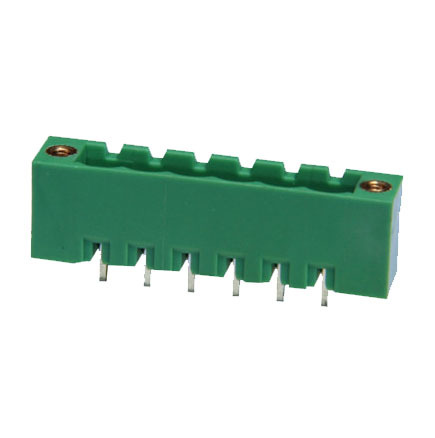 pitch 5.0/5.08 Vertical Plug Entry Closed Ends pluggable terminal block With Screw Flange