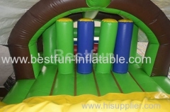 Inflatable crocodile adventure obstacle course