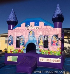 bounce house disney princess castle