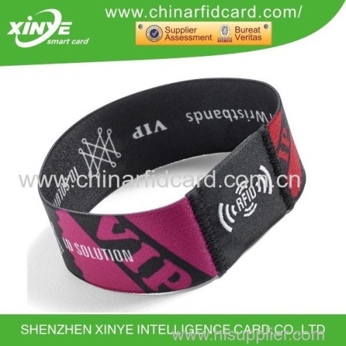 RFID Woven Wristband ICDOE SLI Chip