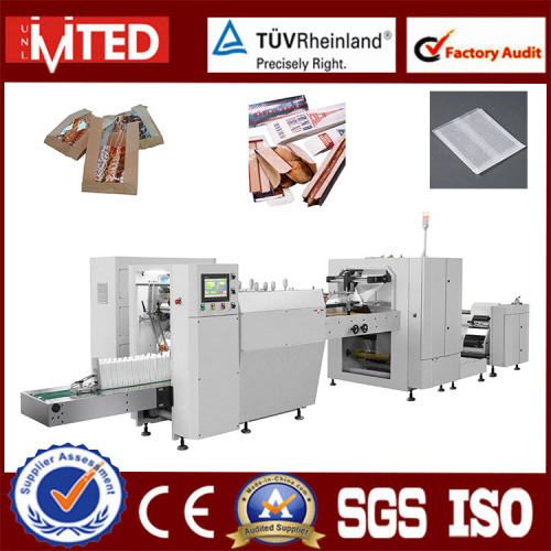Fully Automatic Food Grade Paper KFC Snacks And Food Paper Bag Making Machine