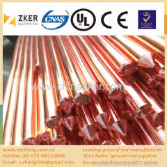 lightning protection copper coated ground rod