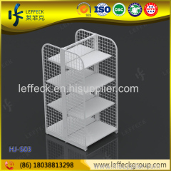 Wire supermarket gondola shelving unit display racks for supermarket