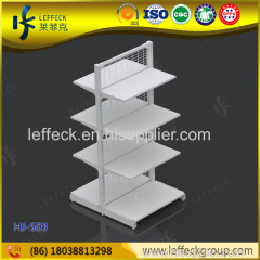 Wire supermarket gondola shelving unit display racks for supermarket