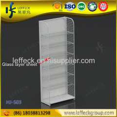 Wire supermarket gondola shelving unit display racks for supermarket