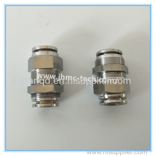 Stainless Steel Push-in Bulkhead Pneumatic Fittings