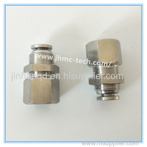 Stainless Steel Internal Thread Through Plate Pneumatic Fittings