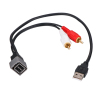 USB Cable Adapter for Nissan OEM Radio USB Port Input Retention Cable