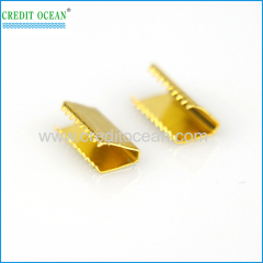 CREDIT OCEAN metal belt end tips silver end clips