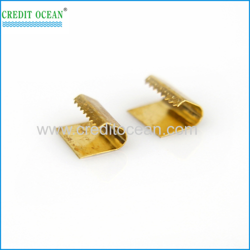 CREDIT OCEAN metal belt end tips silver end clips