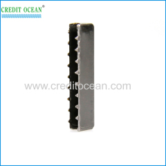 CREDIT OCEAN metal belt end tips silver end clips