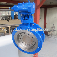 DN250 pn16 triple offset butterfly valve for steam