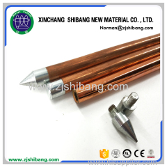 Copper Internal Threaded Grounding Rods Earthing Rod