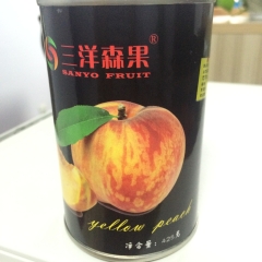 Custom Organic Canned Freestone Peaches Fruit Brix 14 - 17% Short Lead Time