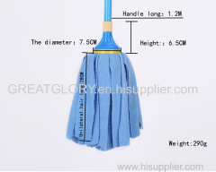 High quality absorbent cloth mop with paint iron handle