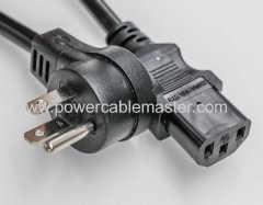 US Power Cable Heavy Duty Computer Monitor Power Cord 10FT NEMA 5-15P to IEC C13 AC Power Cord