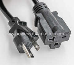 NEMA 5-15P power cord stripped power cord stripped