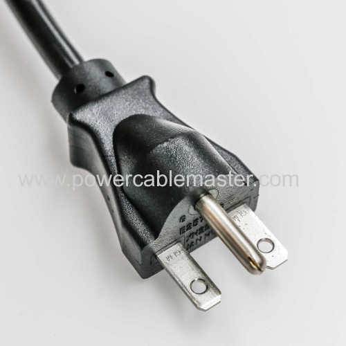 UL Approval US Standard NEMA 5-15R to Wire Leads AC power cord with plug
