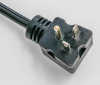 US 3 pin plug Nema 5-15P Male to 5-15R Female Extension Cord